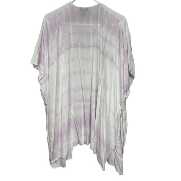 𝅺steve Madden Lavender Tie Dye Open Front Oversized One Size Fits All Kimono - Picture 2 of 6